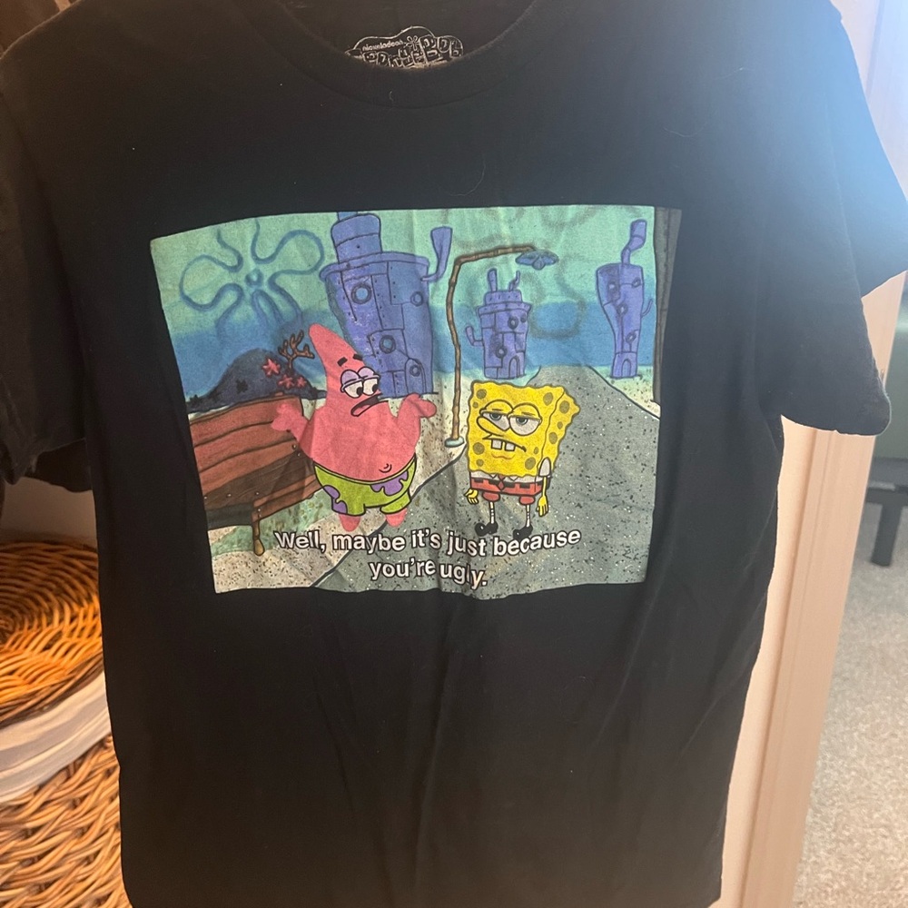 SpongeBob SquarePants Black T-Shirt